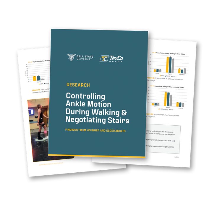 Ball State University Biomechanics Research Ankle Brace